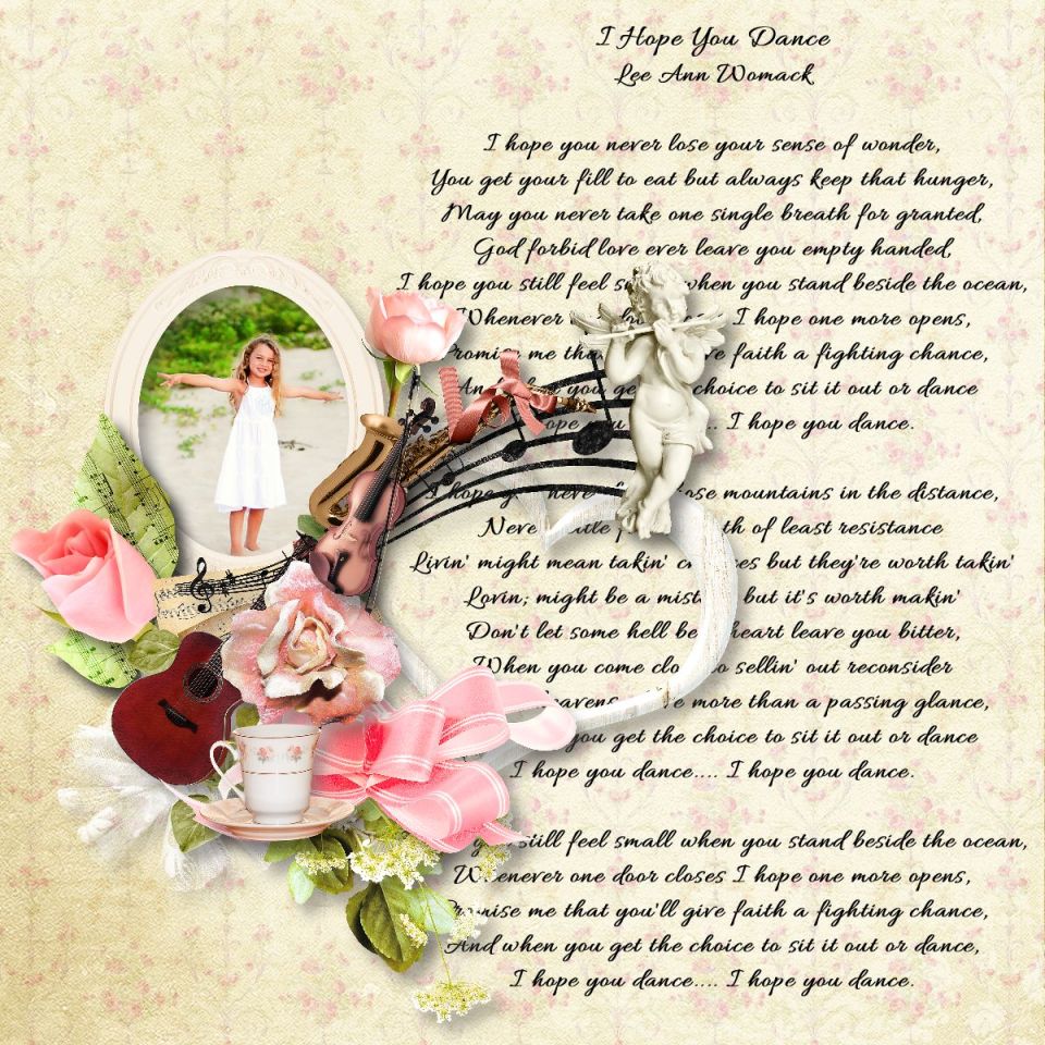 I Hope You Dance layout