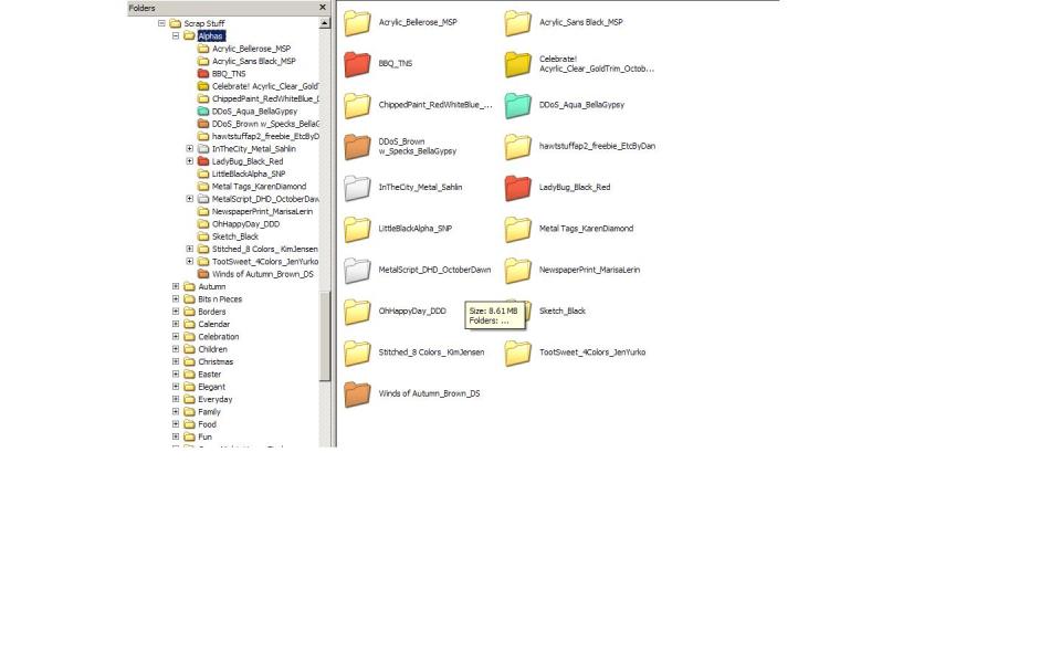 Colored Folder Screen Shot
