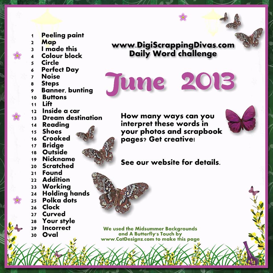 June Daily Word List
