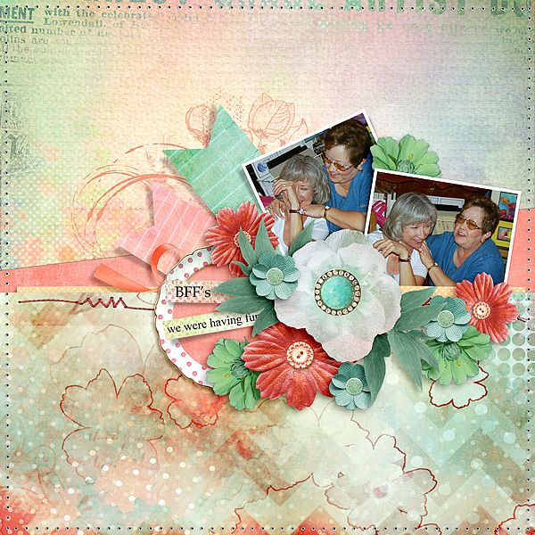 Kit: Good Friends Designer: Snickerdoodle Designs NR Tucked In V.1 Page Drafts Designer: The Nifty Pixel