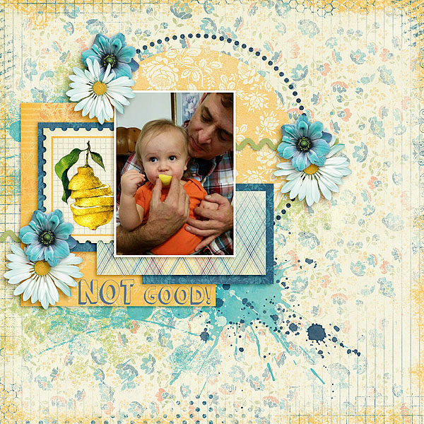 Kit: Blue Jeans and Lemonade Designer: Kimeric Kreations Template: Showcase Solo Designer: Christaly Artsy Fartsy Edges Designer: Kimeric Kreations Font: KG Summer Sunshine Shadow Regular
